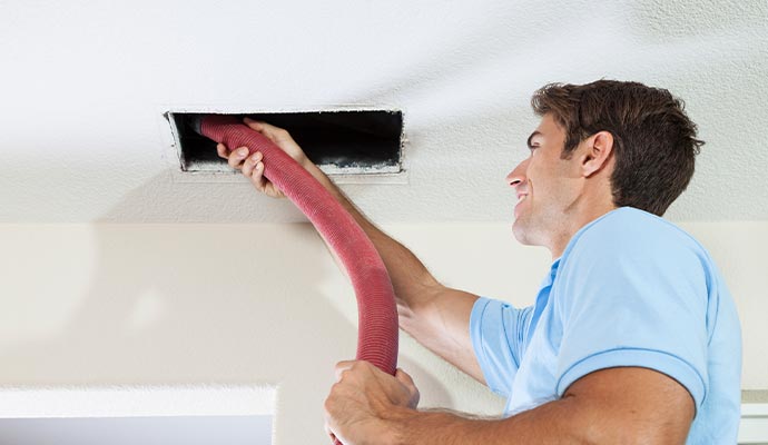 Professional duct system cleaning