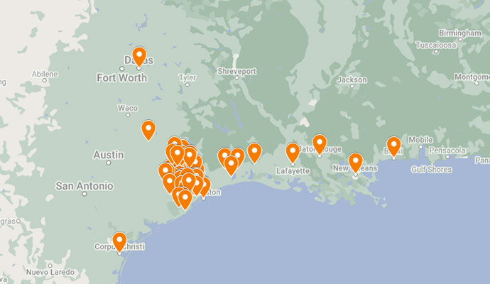 Frontier Services Group Service Area Map