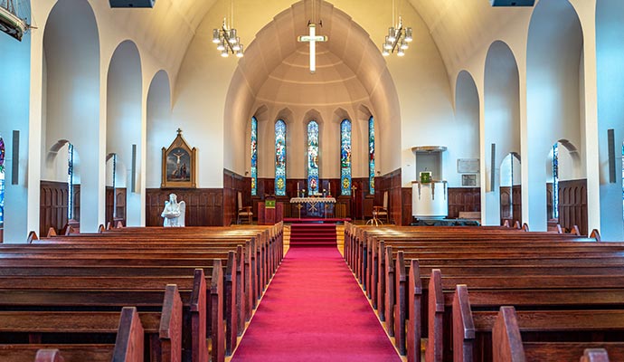 Inside view of a Church